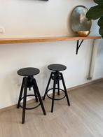 Set zwarte barkrukken van Ikea, Huis en Inrichting, Barkrukken, Ophalen, Gebruikt