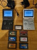 Deux game boy advance SP + 7 jeux et 2 charg -de mes enfants, Ophalen, Game Boy Advance