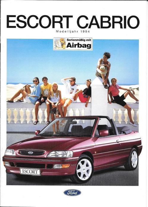 FORD ESCORT CABRIOLET 1994, Boeken, Auto's | Folders en Tijdschriften, Nieuw, Ford, Ophalen of Verzenden