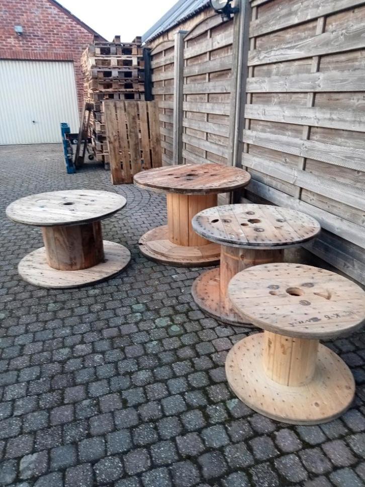 Kabelhaspels, bobijnen, tuintafel, Jardin & Terrasse, Tables de jardin, Comme neuf, Enlèvement