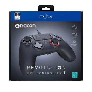 Nacon Revolution Pro 3 Noir USB Manette de Jeu Analogique/Nu, Enlèvement ou Envoi, Comme neuf, Contrôleur, PlayStation 4