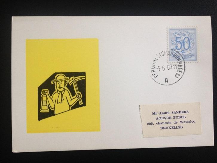 diverses cartes oblitérés dans les municipalités belges 1963, Timbres & Monnaies, Timbres | Europe | Belgique, Affranchi, Enlèvement ou Envoi