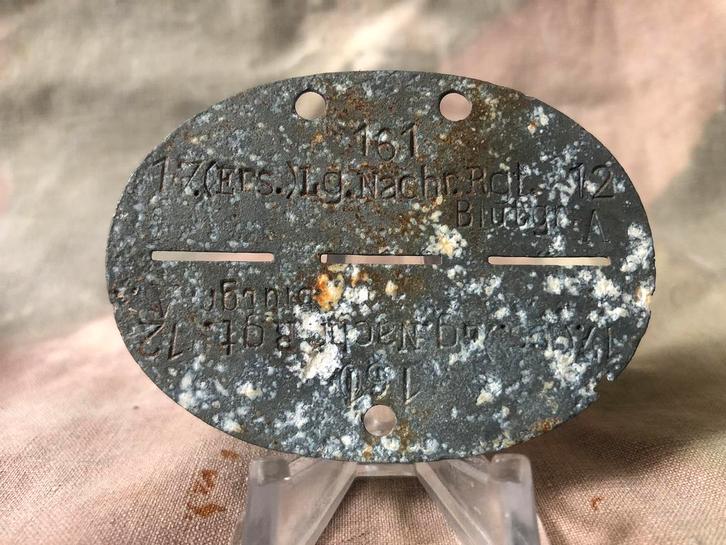 Erkennungsmarke 17.(Ers).lg.nachr.rgt.12, Verzamelen, Militaria | Tweede Wereldoorlog, Ophalen of Verzenden