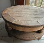 Table basse rustique entièrement en chêne, Maison & Meubles, Tables | Tables de salon, Enlèvement, Comme neuf
