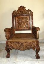 Magnifique fauteuil en bois sculpté, Enlèvement