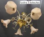 Lustre rose 5 bobeches, Huis en Inrichting, Zo goed als nieuw, Ophalen