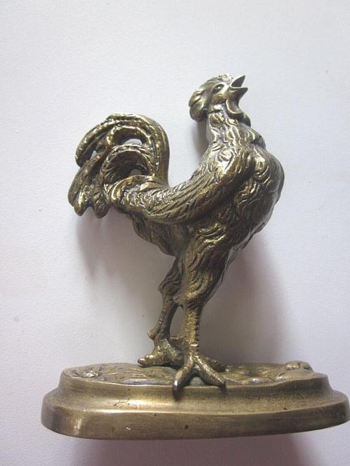 Coq en Bronze 1900 Liége Herstal Sculpture, Antiquités & Art, Antiquités | Bronze & Cuivre, Bronze, Enlèvement ou Envoi