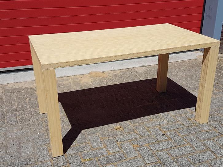 Bamboe eetkamertafel vergadertafel tafel  bartafel op maat., Bricolage & Construction, Bois & Planches, Neuf, Envoi