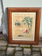 Peinture sur soie  Hattori Goro ( 1869 - 1930 ) 55 x 65 cm, Enlèvement ou Envoi