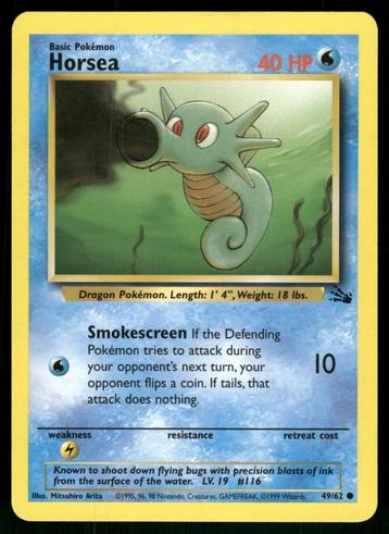 Horsea 49/62 - Fossil (NM) beschikbaar voor biedingen