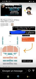 Concert Harry Potter Flagey 20 mai 16h € 50,00 pour 3 places, Tickets en Kaartjes, Concerten | Overige, Mei, Drie personen of meer