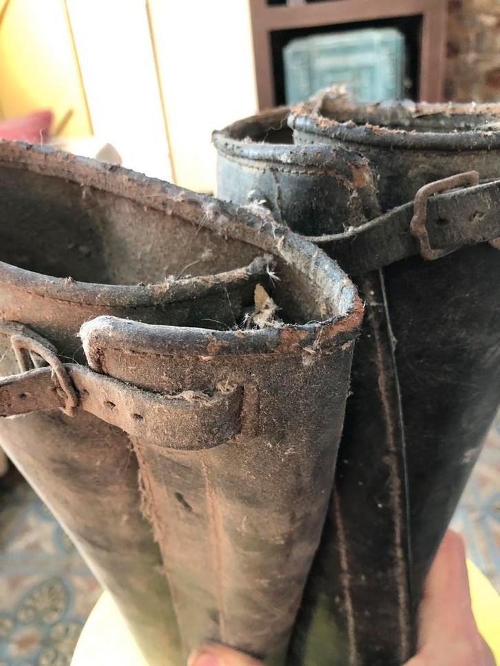 WW1 Cavalerie beenkappen, Verzamelen, Militaria | Algemeen, Verzenden