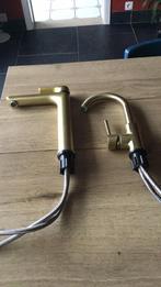 2 kranen, Bricolage & Construction, Sanitaire, Enlèvement, Utilisé, Cuivre, Robinet