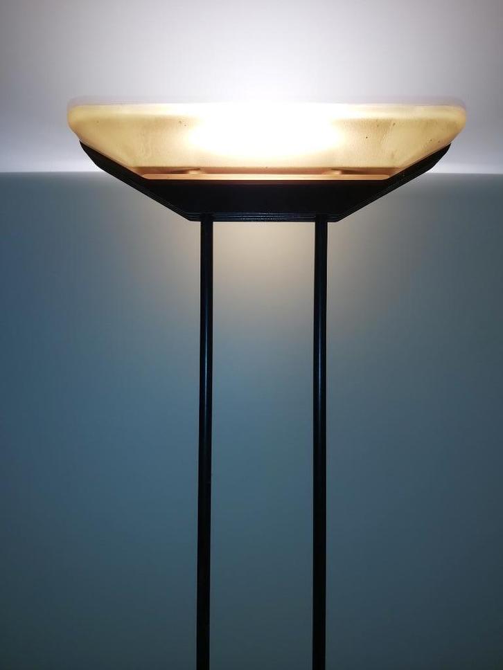 Okergele vloerlamp, TRONCONI, Italiaans design, vintage, Huis en Inrichting, Lampen | Losse lampen, Zo goed als nieuw, Overige typen