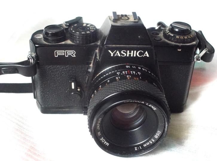 Yashica FR + Yashica 55mm F2, Audio, Tv en Foto, Fotocamera's Analoog, Gebruikt, Spiegelreflex, Overige Merken, Ophalen of Verzenden