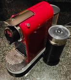 Nespresso C122 CitiZ en melk rood zwart, Electroménager, Cafetières, Comme neuf, Enlèvement ou Envoi