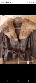 Bruine lederen jas te koop, Kleding | Dames, Ophalen, Zo goed als nieuw