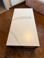 Marmer tafel, Huis en Inrichting, Ophalen, 100 tot 150 cm, Glas, 50 tot 100 cm