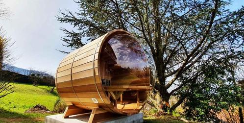 Sauna bulle panoramique poêle bois, Tuin en Terras, Zwembad-toebehoren, Nieuw, Overige typen, Ophalen of Verzenden