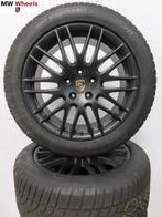 Porsche Cayenne 20 inch Spyder velgen zwart met winterbanden, Auto-onderdelen, Banden en Velgen, Gebruikt, 275 mm, Banden en Velgen