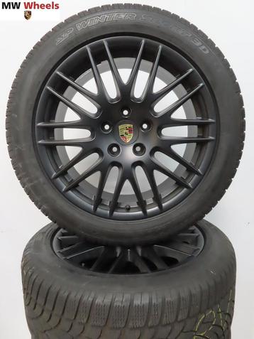 Porsche Cayenne 20 inch Spyder velgen zwart met winterbanden beschikbaar voor biedingen