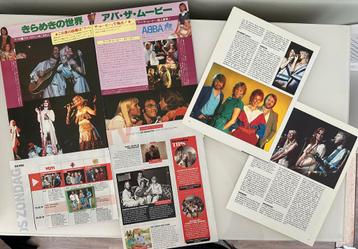 ABBA knipsels en boek (o.a. Uit USA en Japan)