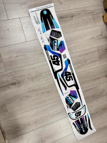 Yamaha PW50 pw-50 sticker set stickers Dunlop 45  1.30 meter beschikbaar voor biedingen