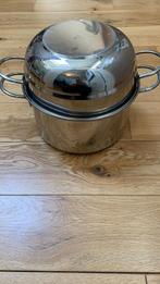 Mosselpan 18/10, Inox, Gebruikt, Inductieplaat, Overige typen