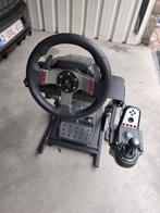 Setup volant simracing, Games en Spelcomputers, Spelcomputers | Sony Consoles | Accessoires, Ophalen of Verzenden, Zo goed als nieuw