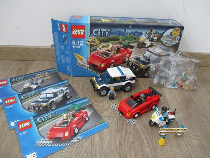 Lego City 60007, snelle achtervolging, politie, als nieuw, Kinderen en Baby's, Speelgoed | Duplo en Lego, Zo goed als nieuw, Lego