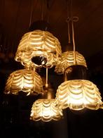 vintage kaskadenlamp plafondlamp mid-century, Ophalen, Gebruikt, Glas, Mid - century