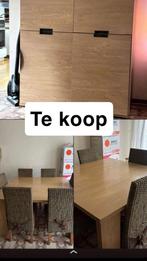Salonkast, tafel en stoelen te koop., Huis en Inrichting, Ophalen