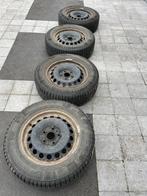 Pneus hiver + jantes CONTINENTAL 195 65 R15, Auto-onderdelen, Banden en Velgen, Ophalen, Gebruikt, 15 inch, Winterbanden