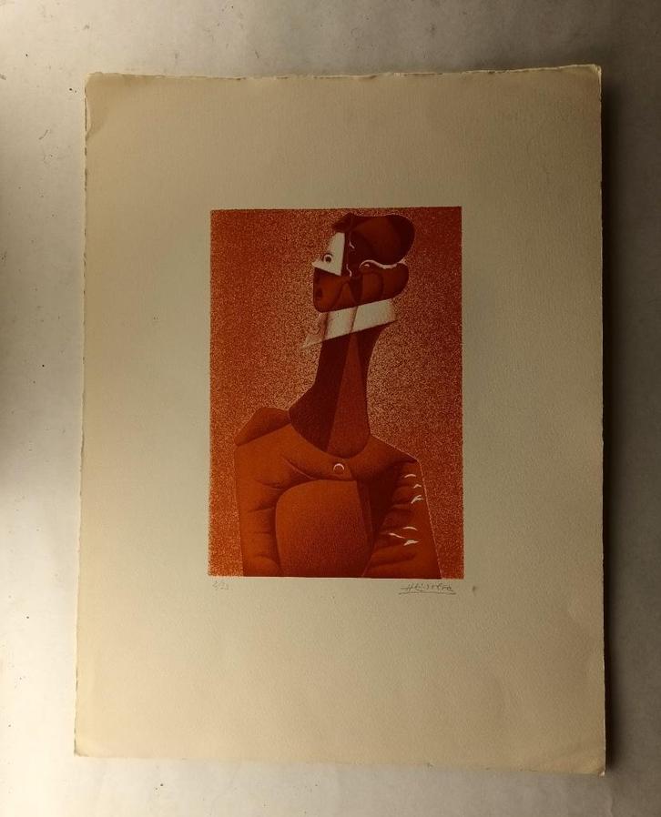 Diepdruk José Herrera - handgesigneerd, Antiek en Kunst, Kunst | Etsen en Gravures, Ophalen of Verzenden