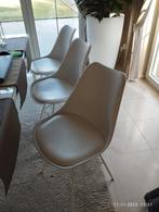 Eetkamerstoelen 6 stuks., Ophalen, Wit, Zo goed als nieuw, Metaal