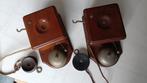 Paire de téléphones muraux vintage début 1900, Enlèvement ou Envoi