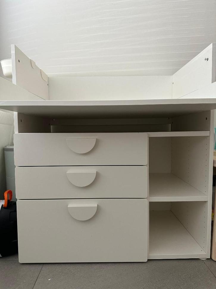 Table à langer Ikéa Smastad 90 x 79 x 100 cm blanc 3 tiroirs, Enfants & Bébés, Chambre d'enfant | Commodes & Armoires, Comme neuf