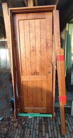 Porte en chêne massive avec encadrement et verrouillage, Enlèvement, Comme neuf