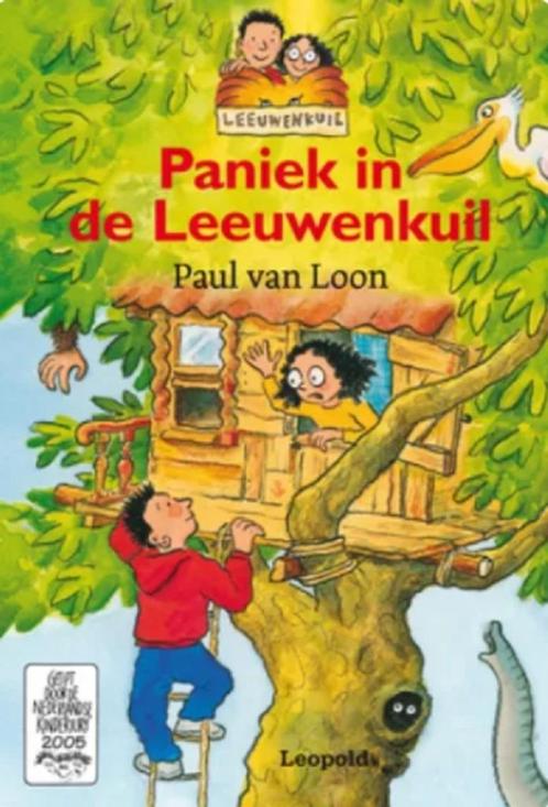 Paul van Loon - Paniek in de Leeuwenkuil, Boeken, Kinderboeken | Jeugd | onder 10 jaar, Zo goed als nieuw, Ophalen of Verzenden