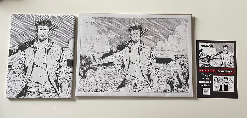 Tango xavier hc op 90 ex zeldzame poster libris stofomslag, Livres, BD, Enlèvement ou Envoi