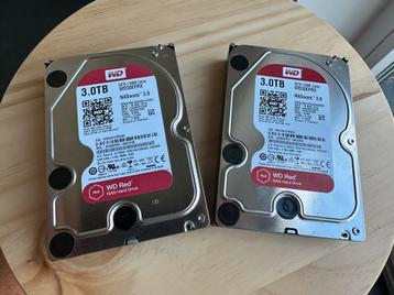 2 harde schijven WD RED 3TB voor NAS beschikbaar voor biedingen