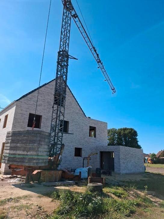 Bouwkraan 25m ver 18m hoog 1500 kg, Doe-het-zelf en Bouw, Gereedschap | Overige machines, Ophalen