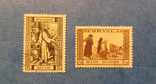 2 x Derde Orval ; gestempeld, Postzegels en Munten, Postzegels | Europa | België, Gestempeld, Gestempeld, Verzenden