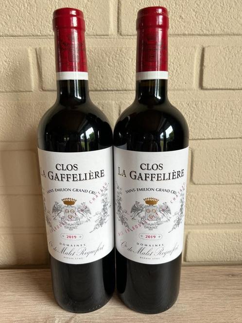 Clos La Gaffelière Saint-Emilion Grand Cru 2019   2btl, Verzamelen, Wijnen, Nieuw, Rode wijn, Frankrijk, Vol, Ophalen of Verzenden