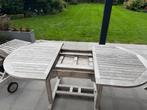 tafel en 4 stoelen in teak, Tuin en Terras, Ophalen, 4 zitplaatsen, Teakhout, Zo goed als nieuw
