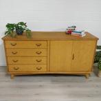 Vintage dressoir sideboard TV-meubel eikfineer - diep model, Ophalen of Verzenden, Zo goed als nieuw