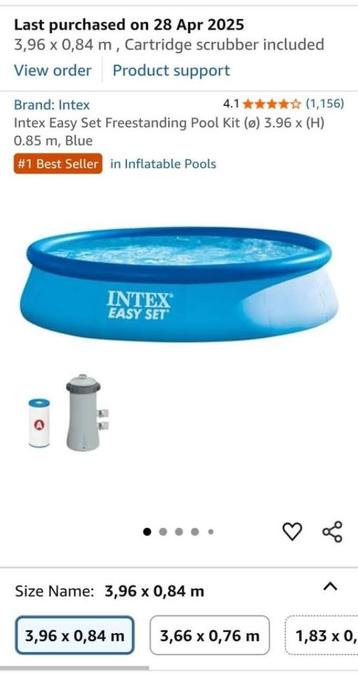 Piscine autoportante intex beschikbaar voor biedingen