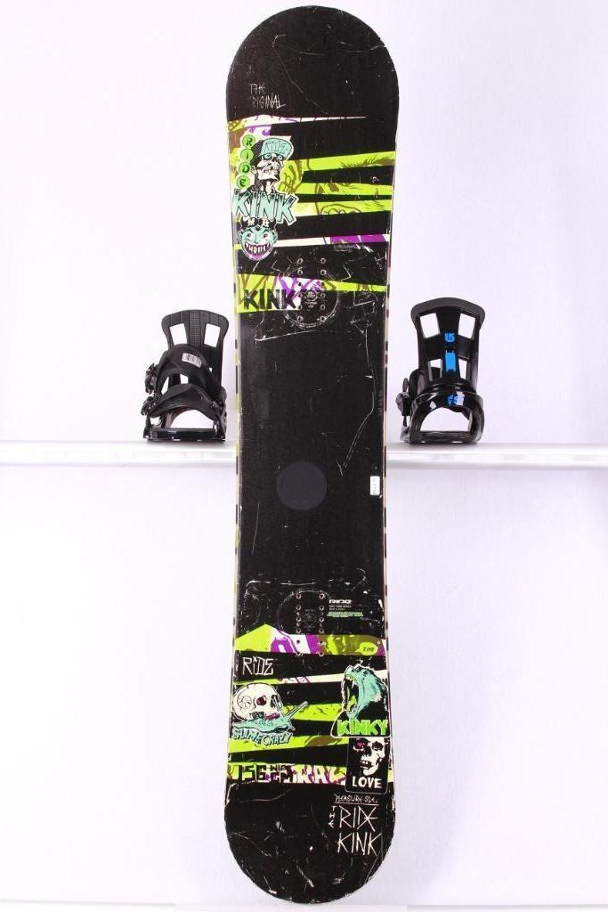 156 snowboard RIDE KINK, black, FLAT/Rocker, Sport en Fitness, Snowboarden, Gebruikt, Board, Verzenden