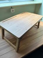 Laptoptafel/bedtafel hout, Ophalen, Zo goed als nieuw, Rechthoekig, Hout