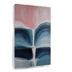 Waterval met roze canvas 60x90cm - 18mm., Antiek en Kunst, Verzenden
